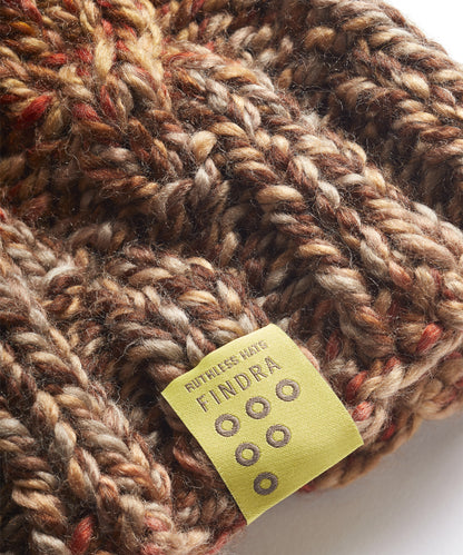FINDRA Cable Knit Bobble Hat Autumn Bobble