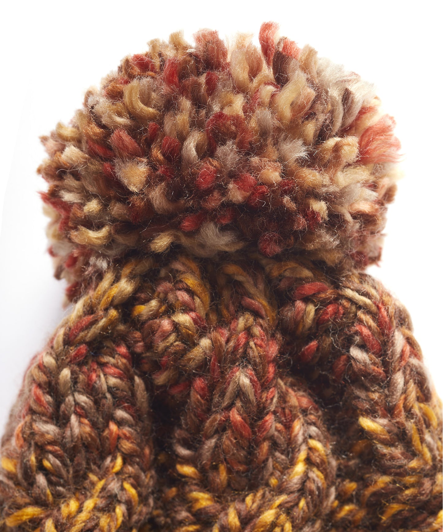 FINDRA Cable Knit Bobble Hat Autumn Bobble