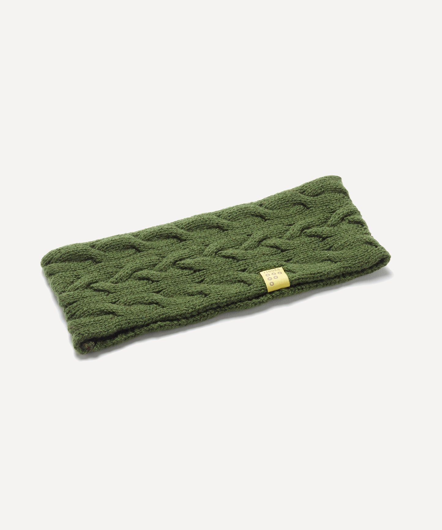 FINDRA Betty Cable Headband Moss Green