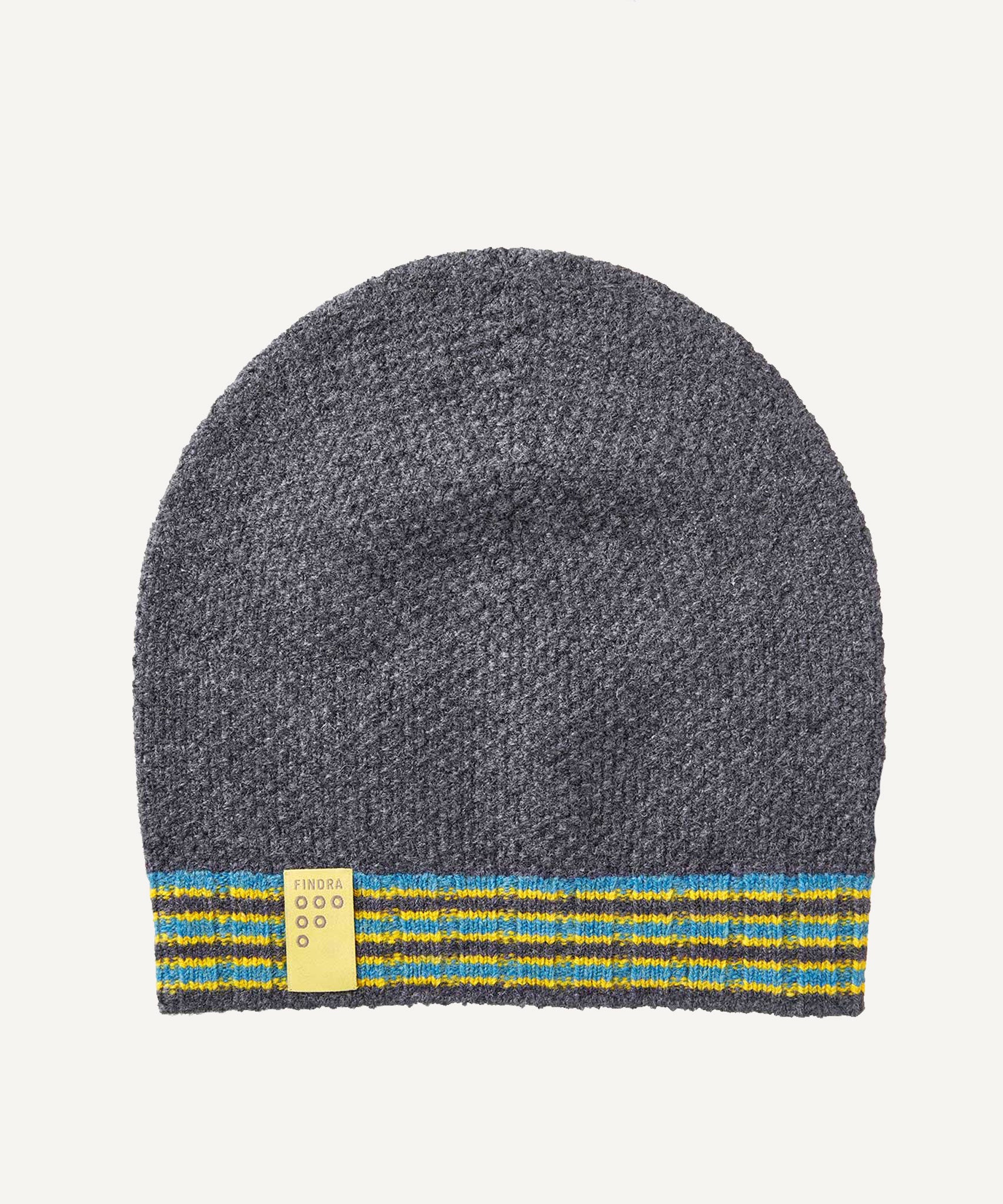 FINDRA  Betty Lambswool Beanie Charcoal 