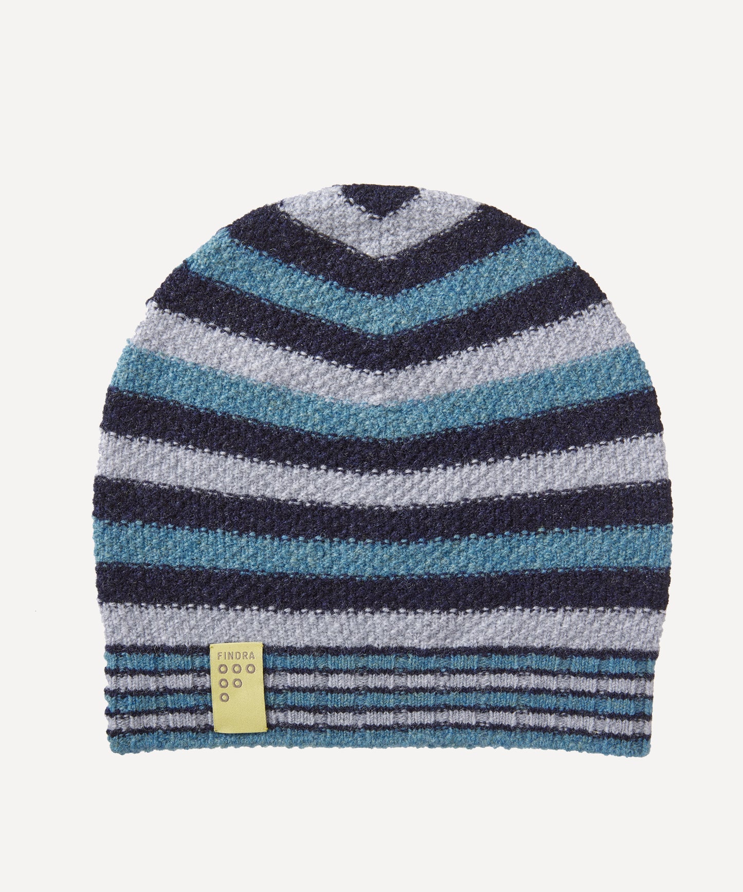 FINDRA Betty Stripe Lambswool Beanie Barracuda