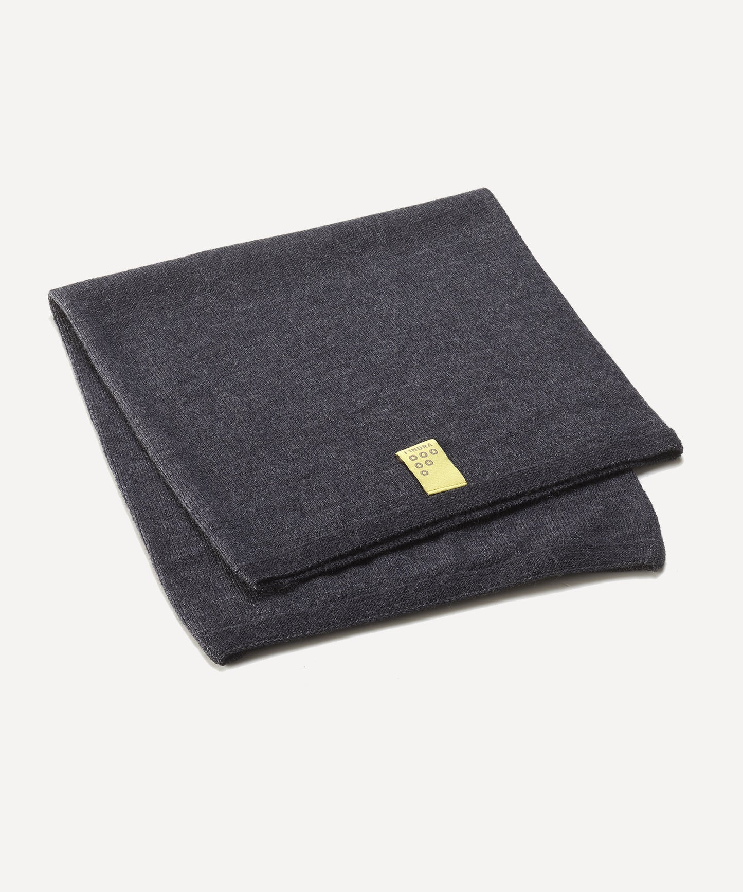 FINDRA Betty Plain Neck Warmer Charcoal Folded