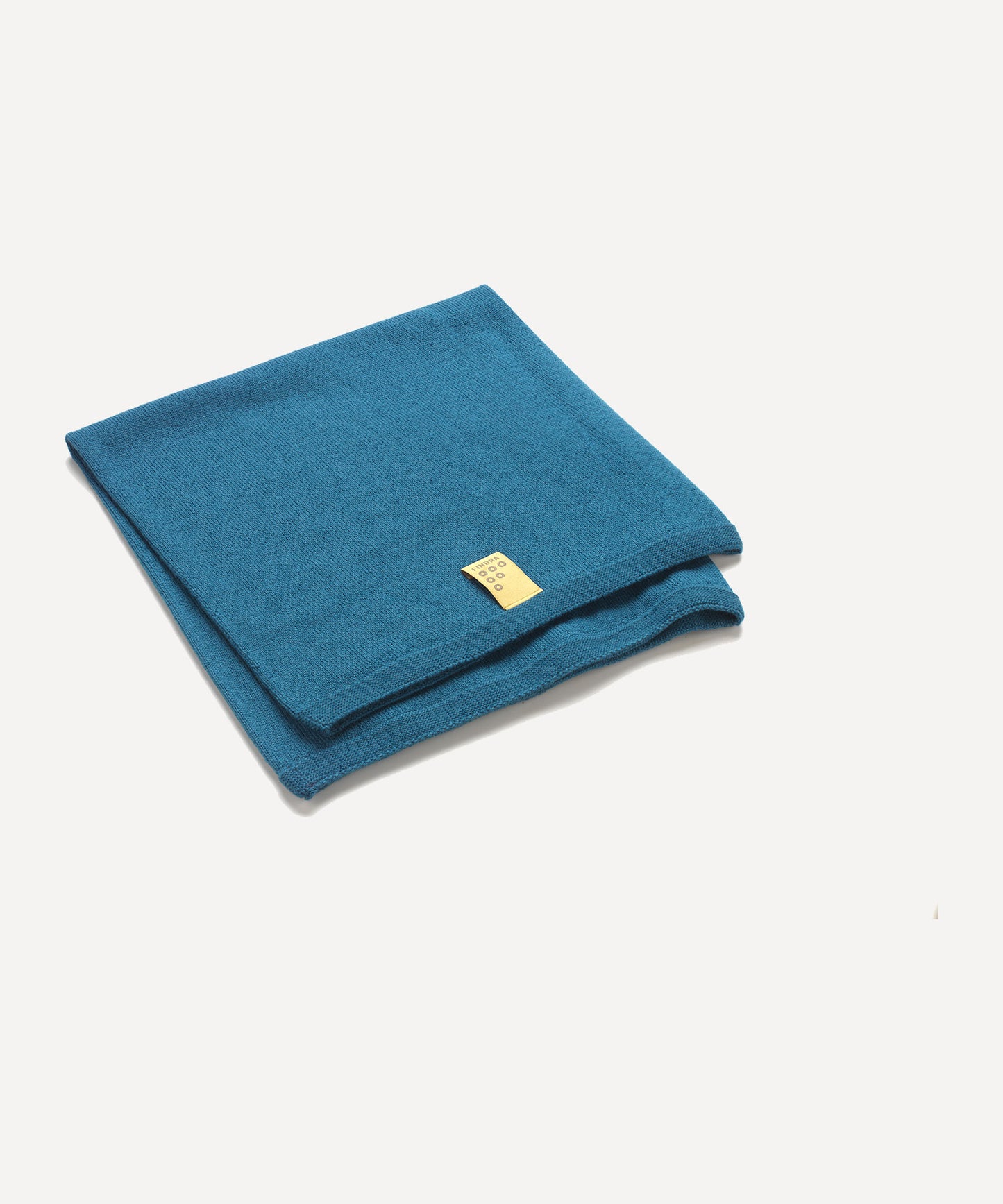 FINDRA Betty Plain Neck Warmer Teal Folded