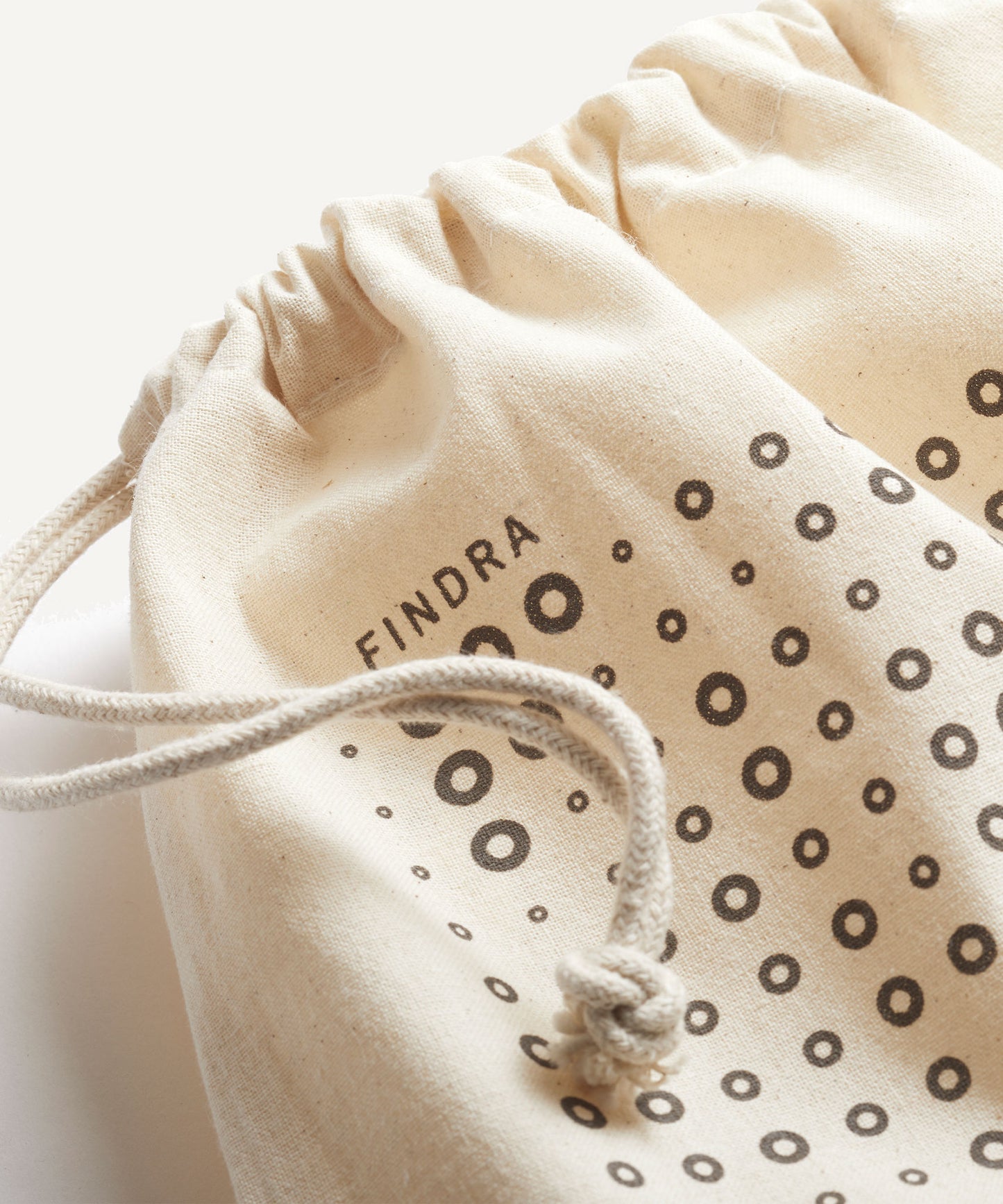 FINDRA Organic Cotton Drawstring Bag