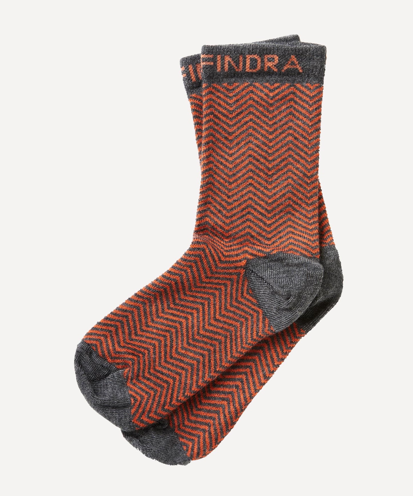 FINDRA Skye Herringbone Merino Socks Coral