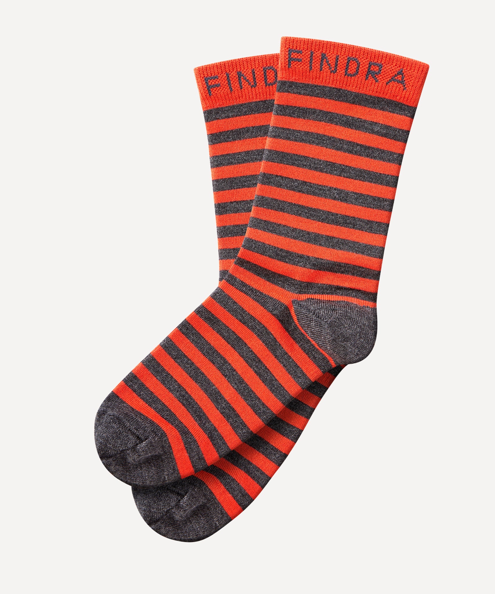 FINDRA Skye Stripe Merino Socks Coral
