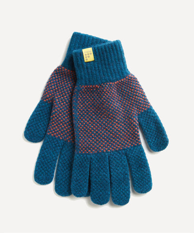 FINDRA Tait Mens Lambswool Gloves Diesel Ember