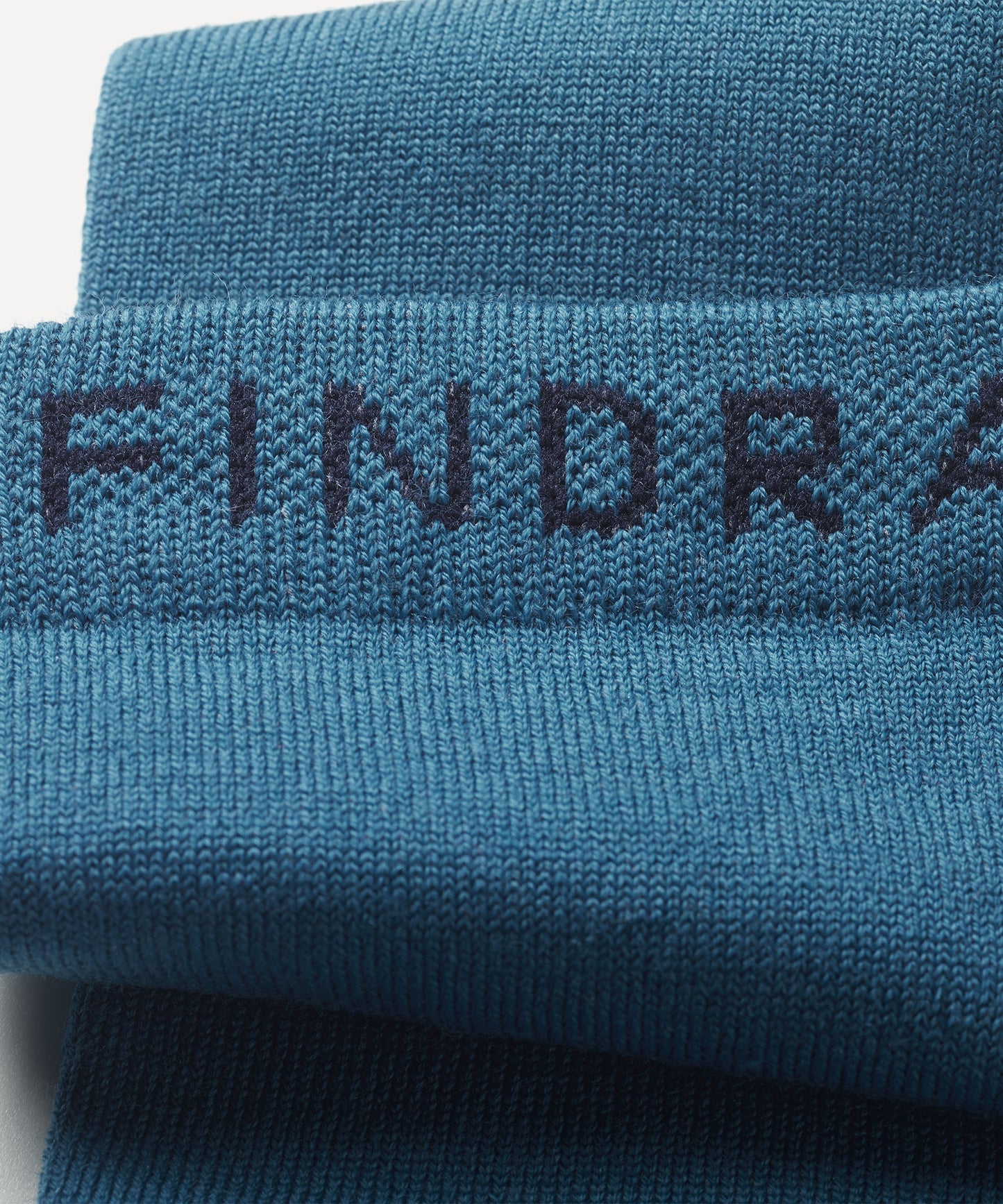 FINDRA Merino Colour Block Socks Teal Cuff