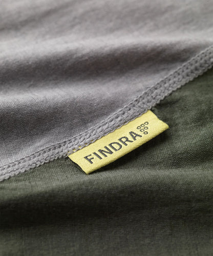 FINDRA Isla Merino Vest Mist/Thyme Label