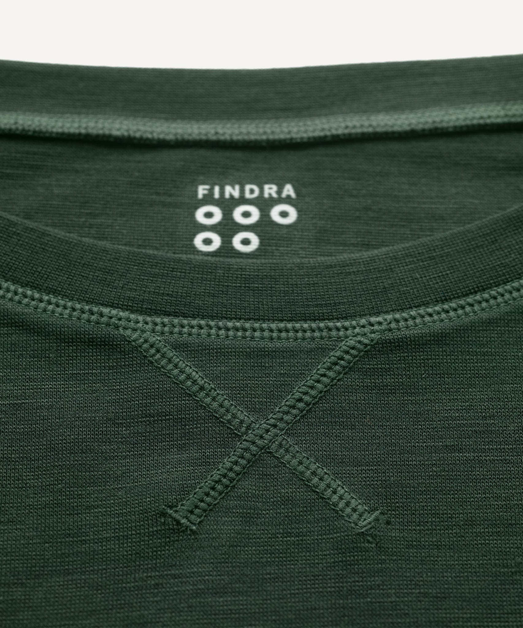 FINDRA Torro Long Sleeve Merino-Lite Sweatshirt Thyme Collar