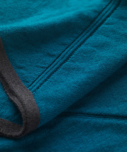 FINDRA Marin Striped Top Teal/Charcoal/Oatmeal Detail